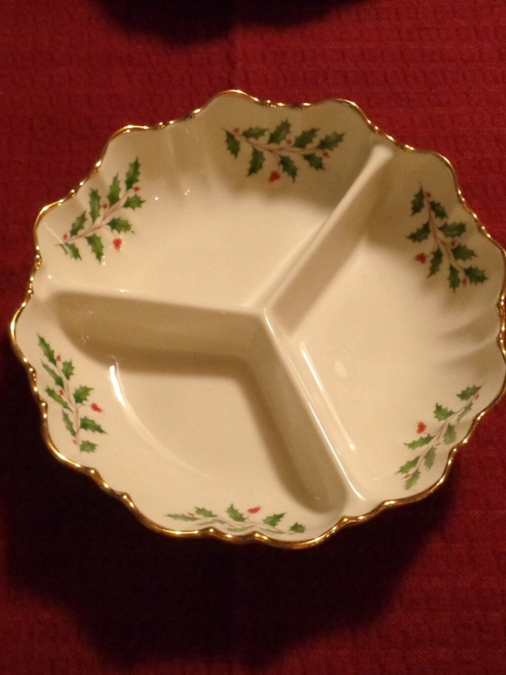 Lenox 3 Section Serving Bowl